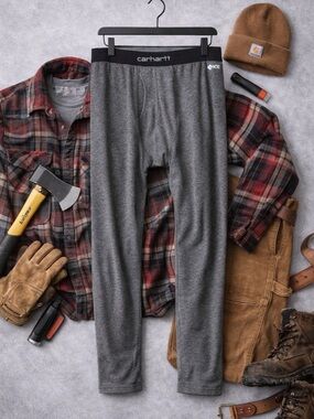 Carhartt Heather Gray Men's Thermal Base Layer Leggings